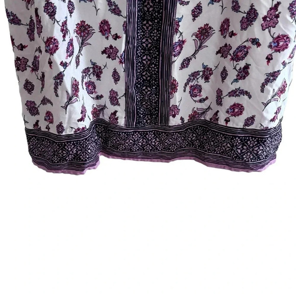 Maurices Floral Dress Shift Knee Length Sleeveless V-neck M - Picture 5 of 12